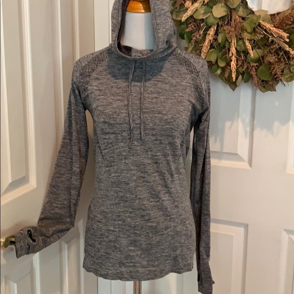 MPG Tops - MPG gray lightweight sports performance hoodie